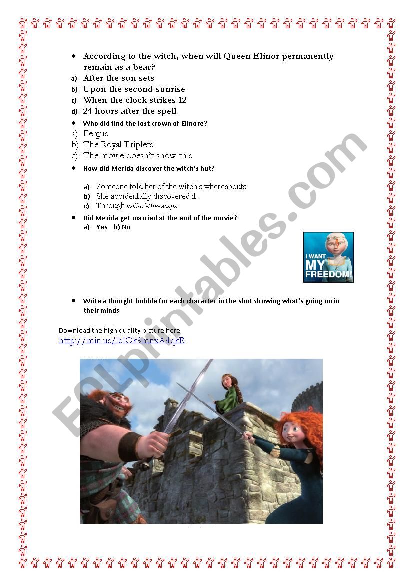 Brave-Movie Worksheet [Part 2]